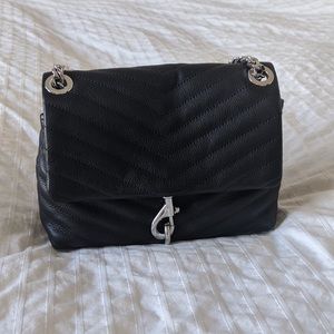 Black leather purse